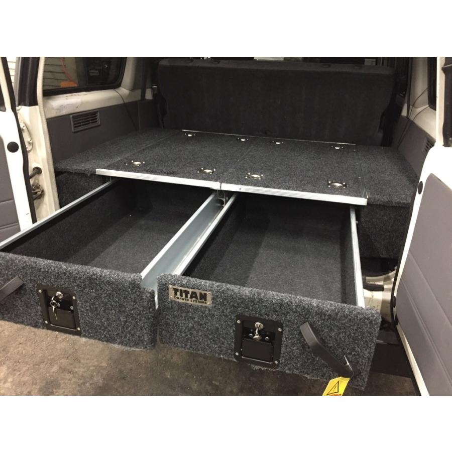 リアドロワーキット 幅1000mmx長さ900mm ランクル77/76、78プラド 