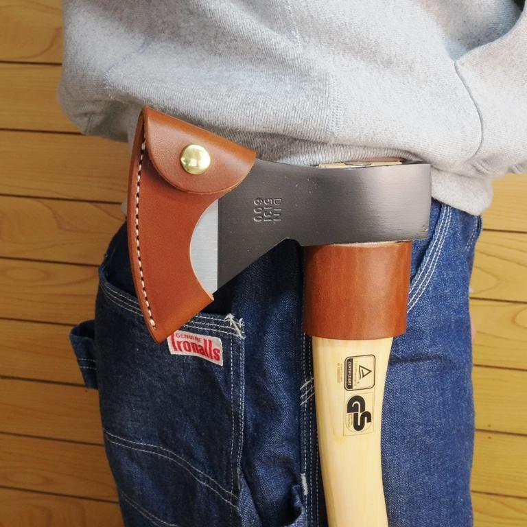 手斧用 革ケース ALEC 38cm 薪割り 斧 キャンプ アウトドア |  | 02