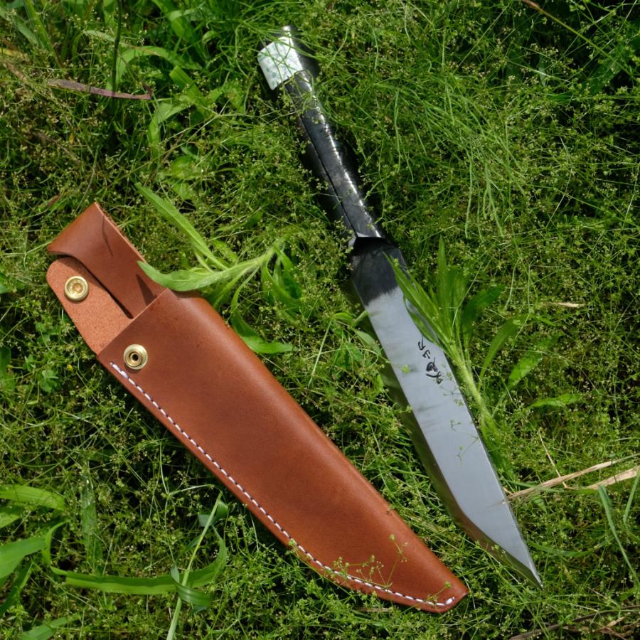 マタギナガサ用　革ケース　8寸用  フクロナガサ　別注ロングベルト＋短ベルト2本仕様 |  | 12