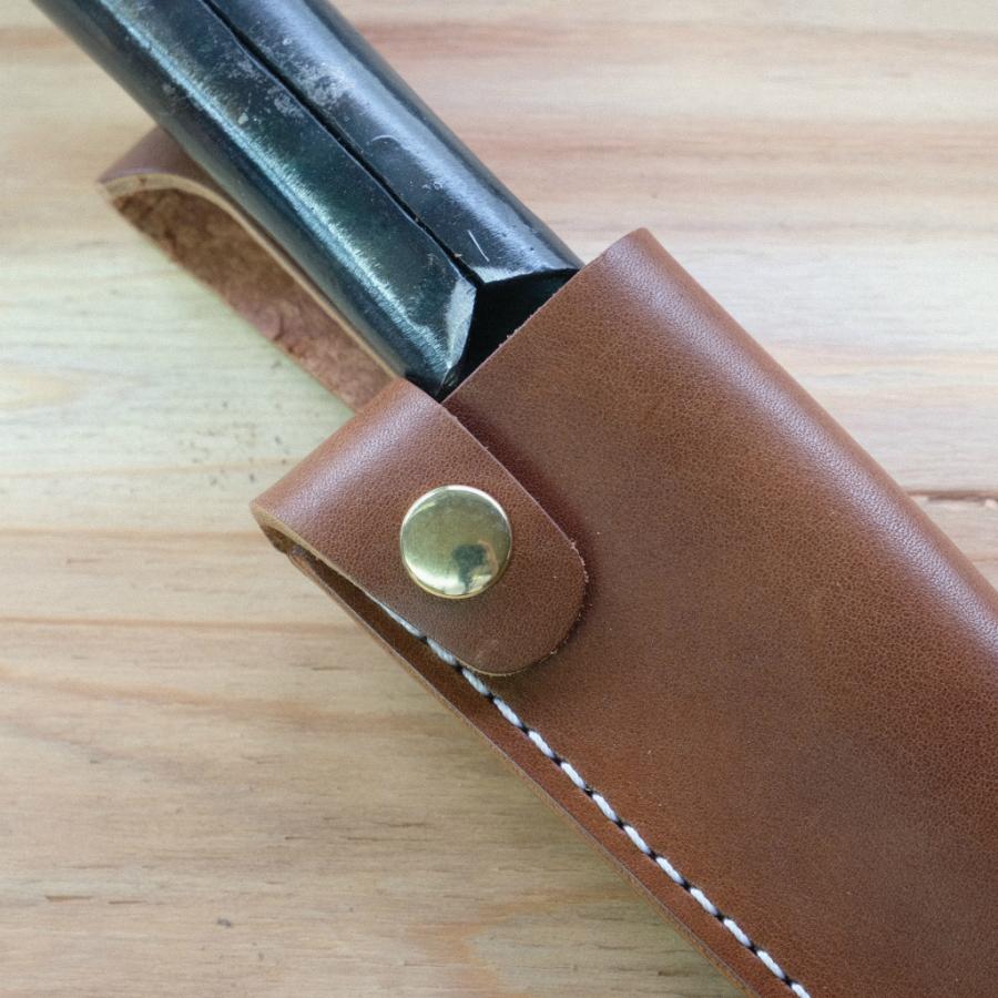 マタギナガサ用　革ケース　8寸用  フクロナガサ　別注ロングベルト＋短ベルト2本仕様 |  | 02