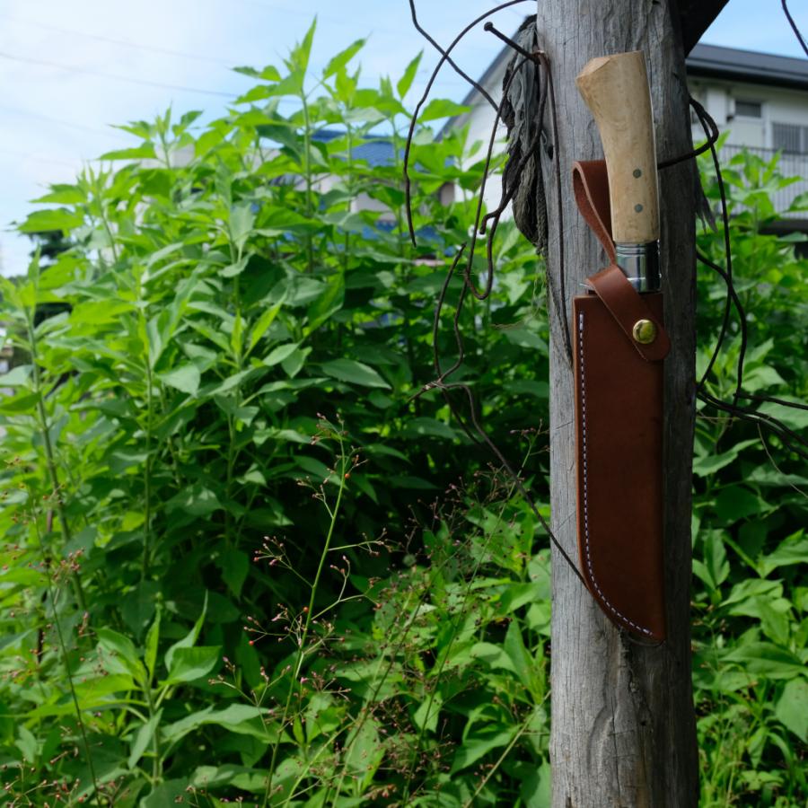 剣鉈用　革ケース　120ｍｍ　トヨクニ　晶之　土佐打刃物　ナイフケース　ナイフシース |  | 09