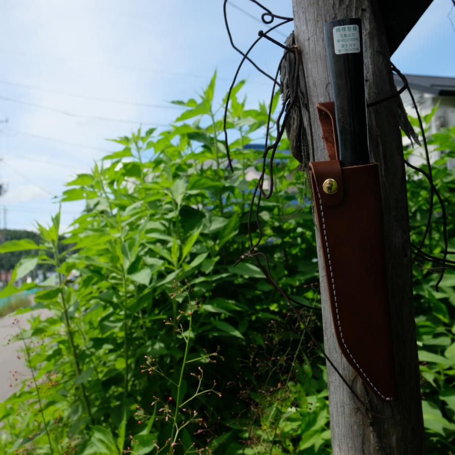 左利き用　マタギナガサ用　革ケース　7寸用  フクロナガサ　西根正剛　ナイフケース　ナイフシース |  | 11