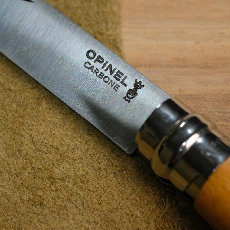 オピネル（opinel) カーボン　no6　革紐付き |  | 02