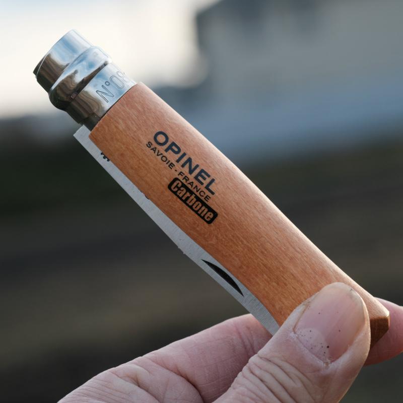 オピネル（opinel) カーボン　no6　革紐付き |  | 09