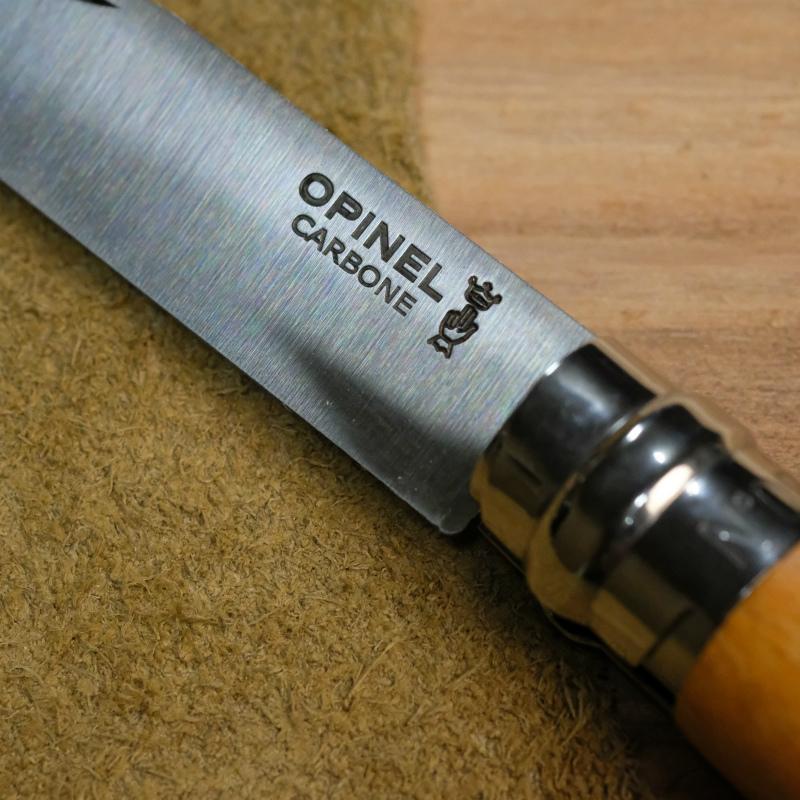 オピネル（opinel) カーボン　no7　革紐付き |  | 02