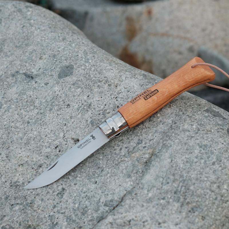 オピネル（opinel) カーボン　no9　革紐付き |  | 07