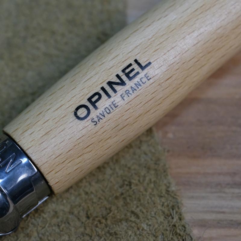 オピネル（opinel) ステンレス　no8　革紐付き｜marco2021｜05