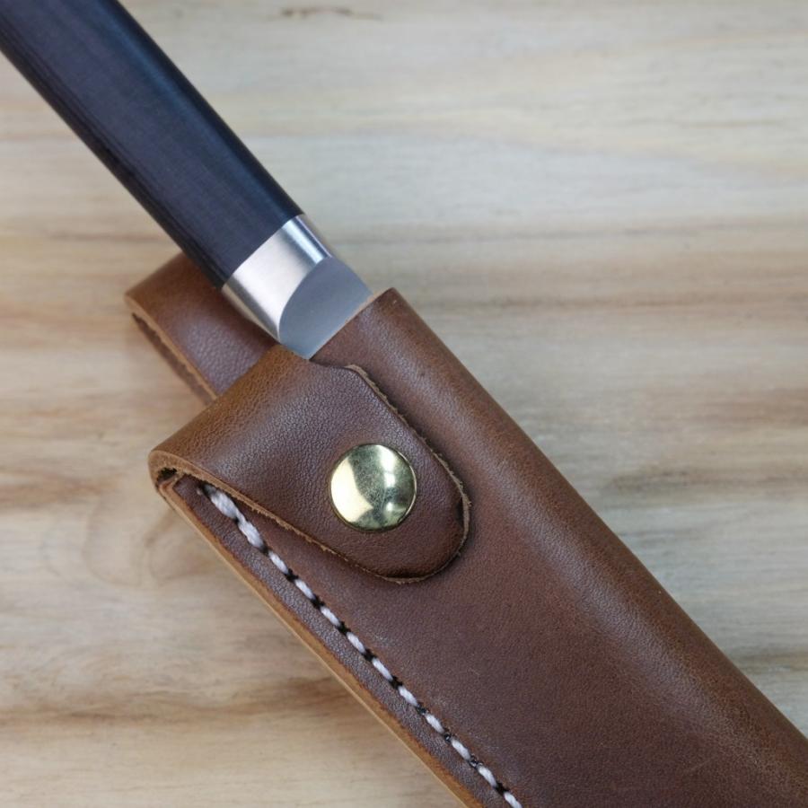 左利き用 ペティナイフ用 革ケース 120ミリ 貝印 KAI ペティナイフ 関