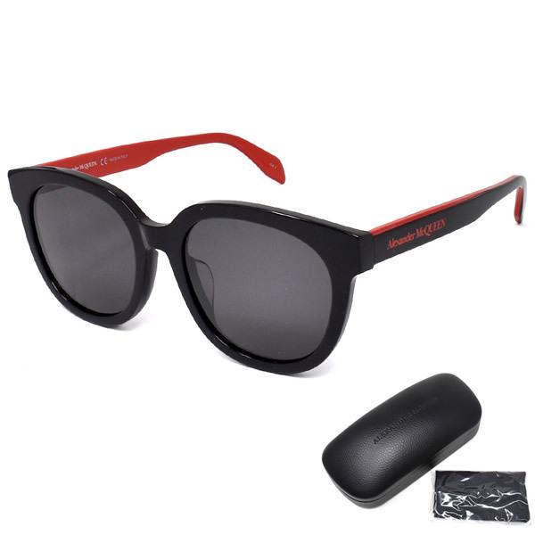 アレキサンダー マックイーン サングラス Alexander McQueen AM0304SK 004 サングラス アジアンフィット メンズ レディース ユニセックス ブラック グレー