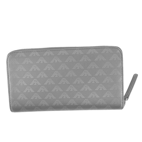 ARMANI アルマーニ　長財布　グレー EMPORIO ARMANI 未使用 エンポリオアルマーニ 長財布 PVC グレー 財布