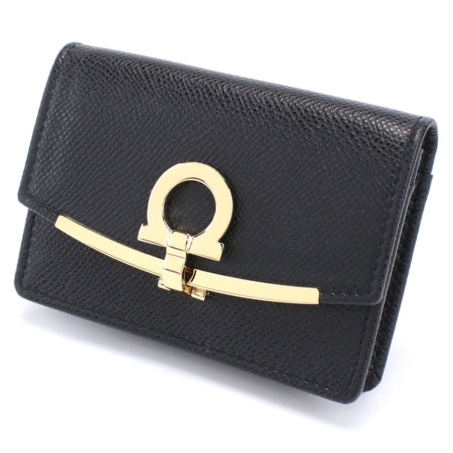 FERRAGAMO フェラガモ カードケース 22-D198 0683350 NERO FERRAGAMO フェラガモ カードケース 22-D198 0683350 NERO