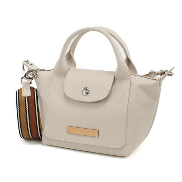 Longchamp ロンシャン ハンドバッグ ショルダーバッグ 1500 レザー ベージュの画像