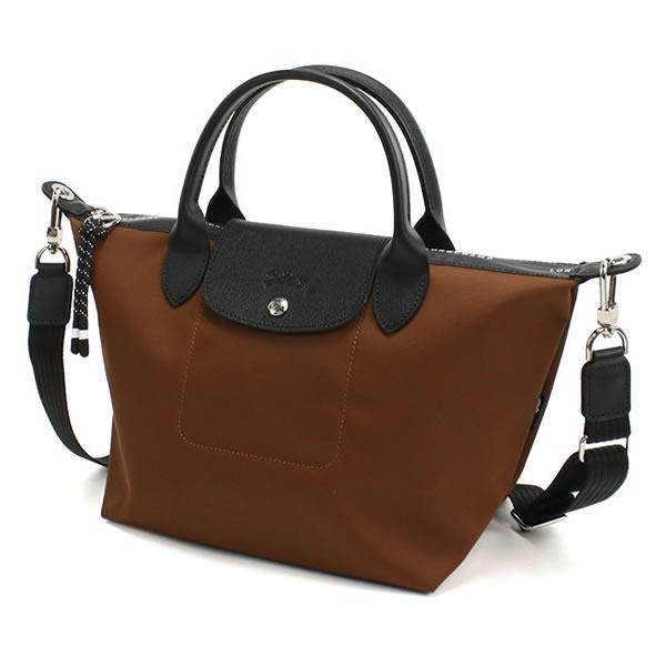ロンシャン LONGCHAMP ハンドバッグ ショルダーバッグ 1512 ブラウン リサイクルキャンバス レディース_1