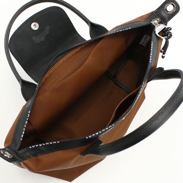 ロンシャン LONGCHAMP ハンドバッグ ショルダーバッグ 1512 ブラウン リサイクルキャンバス レディース_3