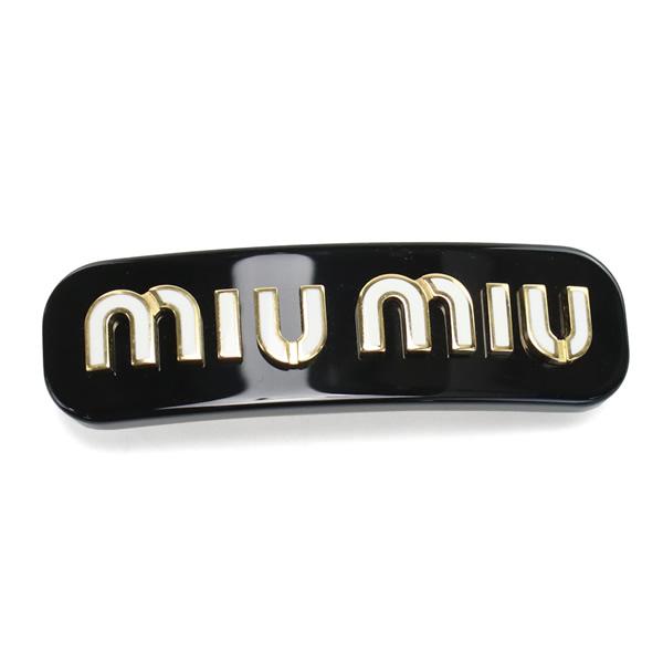 miu ミュウミュウ MIUMIU バレッタ ロゴ ヘアクリップ 5IF071