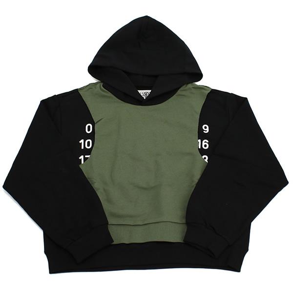 MM6 エムエムシックス パーカー キッズ M60680 MM02X M6C21 カーキ 