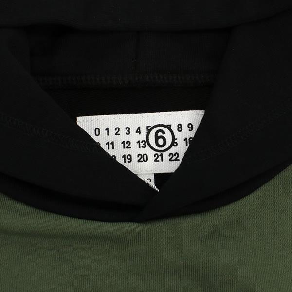 MM6 エムエムシックス パーカー キッズ M60680 MM02X M6C21 カーキ 