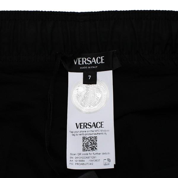 Versace ボードショーツ 水着 海パン ヴェルサーチ Mサイズ グレカ ボーダー スイム ショートパンツ | VERSACE JP