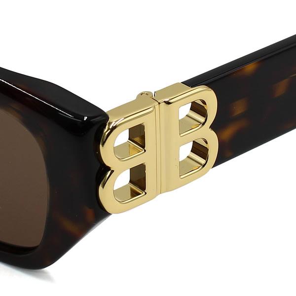 BALENCIAGA(バレンシアガ) サングラス - BB0311SK ダークブラウン×黒 Balenciaga BB0311SK 001 Sunglasses - US