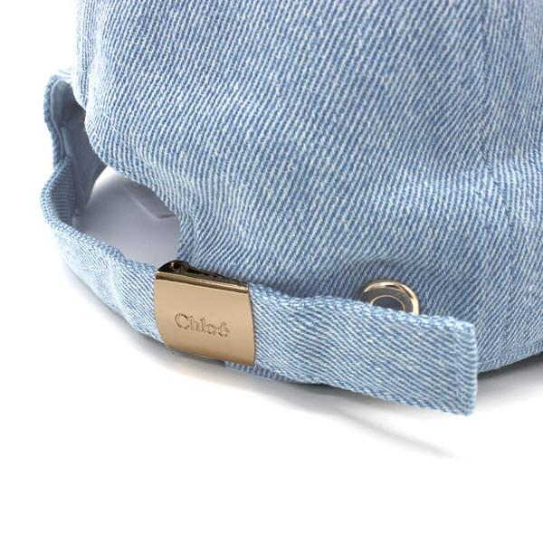 並行輸入品 CHLOE KID’S クロエ キッズ C20869-Z10 大人もOK キャップ べーズボールキャップ 帽子 ウォッシュブルー ユニセックスの画像