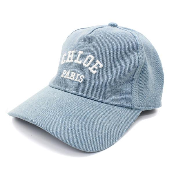 並行輸入品 CHLOE KID’S クロエ キッズ C20869-Z10 大人もOK キャップ べーズボールキャップ 帽子 ウォッシュブルー ユニセックスの画像