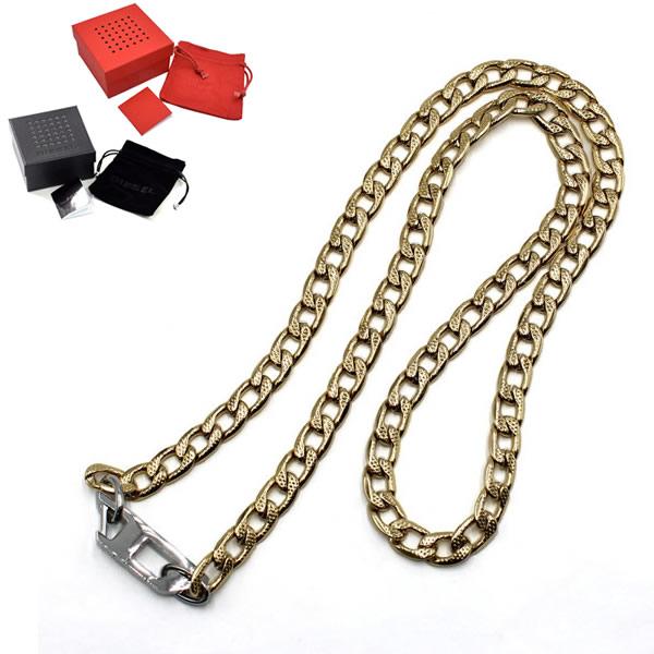 DIESEL Dロゴ チェーンネックレス ゴールド シルバー DX1438931 DIESEL（ディーゼル） DX1438931 ネックレス アクセサリー シルバー