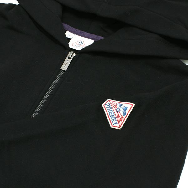 Pyrenex（ピレネックス） パーカー HWU022 BLACK P0009 ハーフジップ