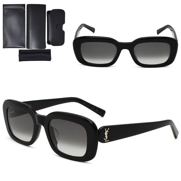 SAINT LAURENT サンローラン サングラス SL M130/F 002 SLM130F-002 アジアンフィット ブラック グレー ...
