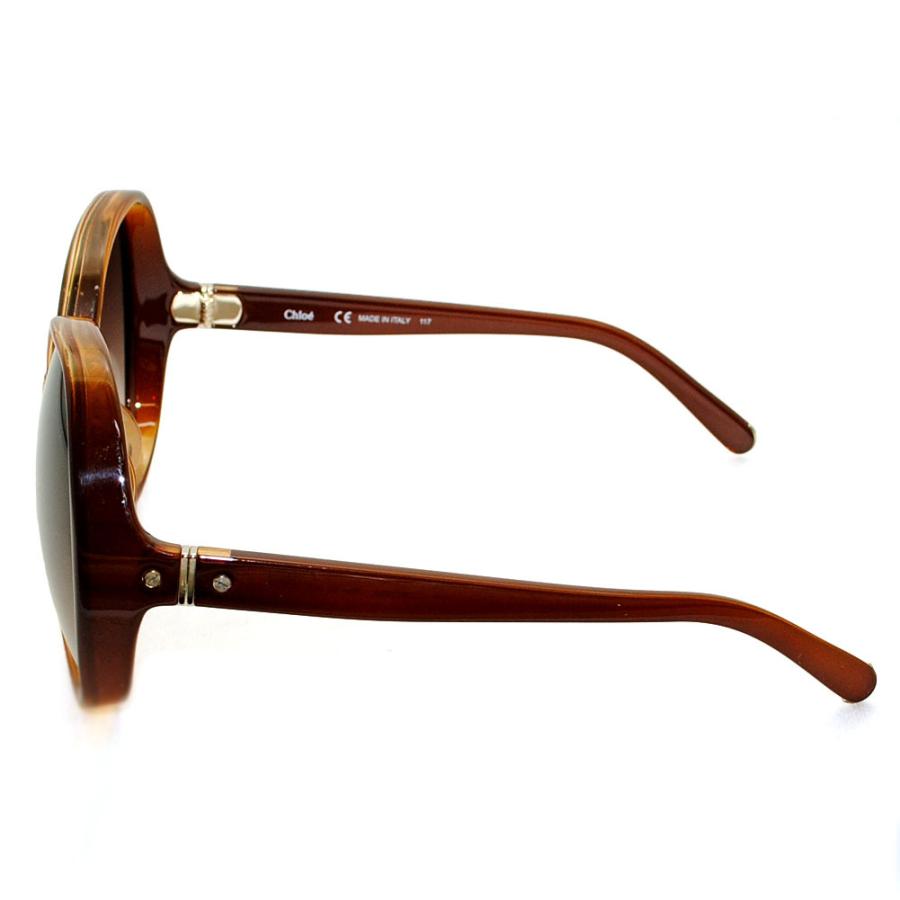 Chloe サングラス CE723SA-206 ライトブラウン UVカット Chloe クロエ サングラス CE723SA-206 アジアンフィット UV