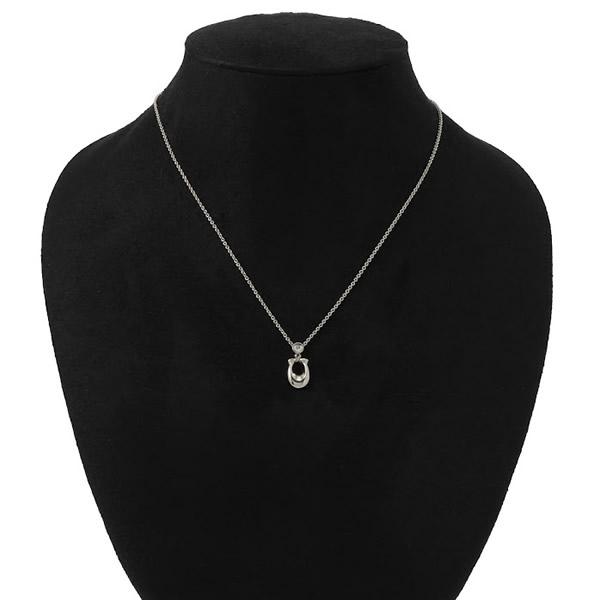 COACH ネックレス シルバー 美品 COACH（コーチ） ネックレス COACH C9343 Q1E シグネチャー Cモチーフ