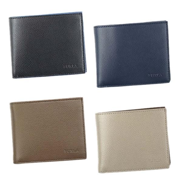 大人気新品 2ツオリコゼニ Apollo Man 折りたたみ 二つ折り財布 フルラ Furla Pq37 8670 8671 8679 7046 ライトグレー ブラウン ネイビー ブラック メンズ 財布