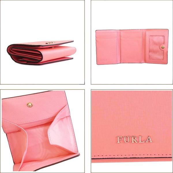 ⭐️小さなカバンにも◎⭐️フルラ 財布 三つ折り ピンク バビロン ミニ財布 フルラ(FURLA) バビロン(BABYLON) 三つ折り財布 | 通販・人気