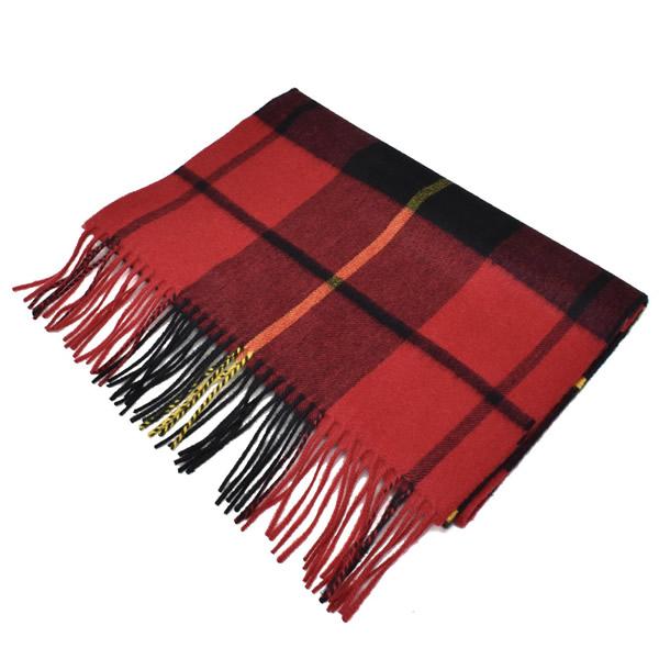 ジョンストンズ JOHNSTONS マフラー チェック柄 WA000057KU0099 メンズ レディース レッド イエロー グリーン Johnstons of Elgin（ジョンストンズ オブ エルガン） ジョンストンズ