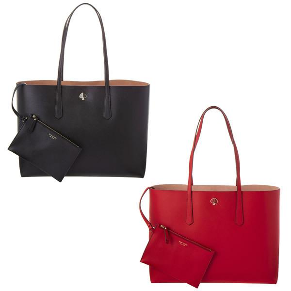 正規販売店 ケイトスペード バッグ Kate Spade トートバッグ Pxrua171 ブラック レッド 黒 在庫処分特価 Marve Hn