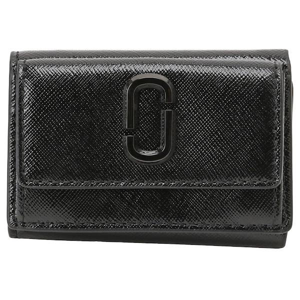 新品　MARC JACOBS 折財布 ダブルJ MARC JACOBS ブラック 二つ折り財布
