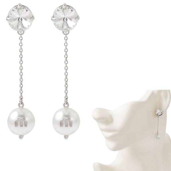 miu miu（ミュウミュウ） ピアス MIUMIU SOLITAIRE JEWELS クリスタル
