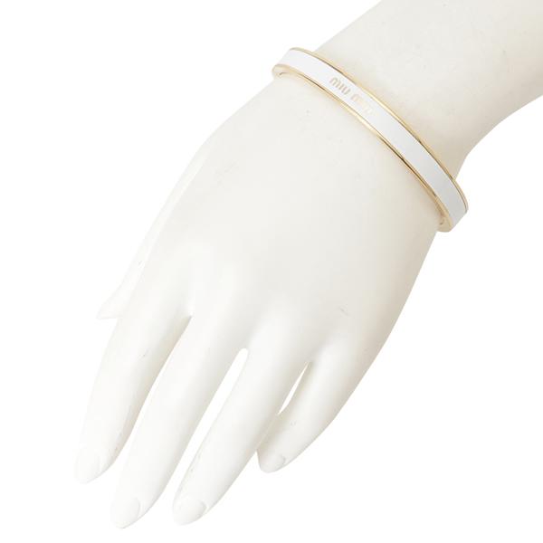 miu miu（ミュウミュウ） バングル 5JB408 2F6T F0002 F0009 M ロゴ