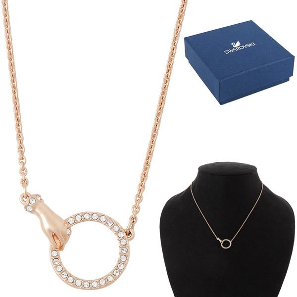 スワロフスキー SWAROVSKI ネックレス 5489573 シンボリック クリスタルパヴェ ペンダント ローズゴールド レディース