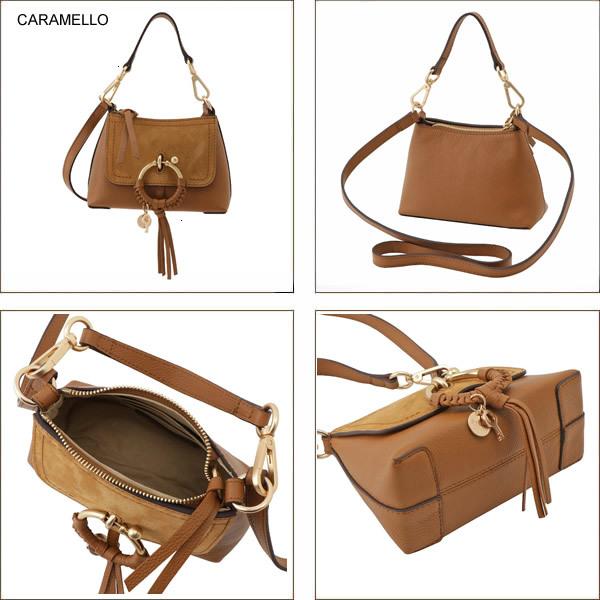 シーバイクロエ See By Chloe バッグ ハンドバッグ ショルダーバッグ CHS18WS975 330 242 2WAY JOAN ジョアン CARAMELLO ブラウン系 斜めがけバッグ 2way ブランド レザー プレゼント ブランド バッグ 本革 ハンドバッグ 2way シーバイクロエ 人気 SEE BY CHLOE（シーバイクロエ） バッグ ショルダーバッグ