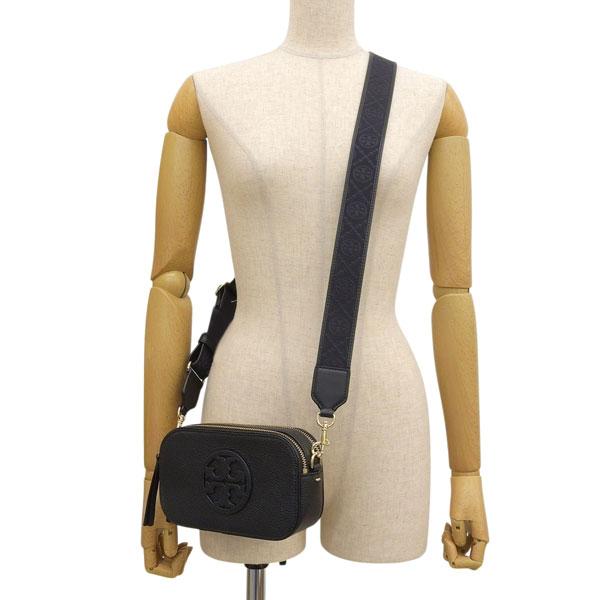 並行輸入品 Tory Burch トリーバーチ ショルダーバッグ MILLER MINI CROSSBODY BAG 171956 001 ミラー ミニ レザー ブラックの画像