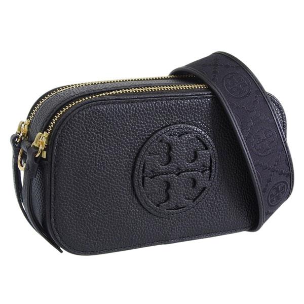 並行輸入品 Tory Burch トリーバーチ ショルダーバッグ MILLER MINI CROSSBODY BAG 171956 001 ミラー ミニ レザー ブラックの画像