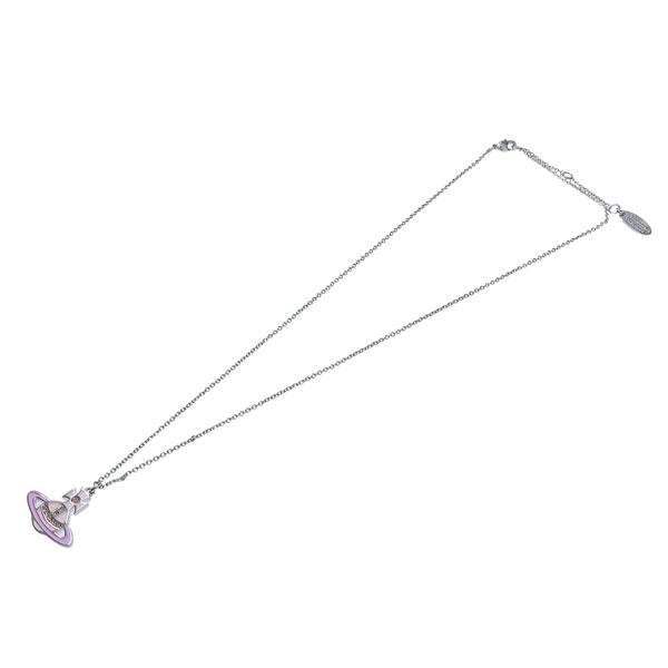 並行輸入品 ヴィヴィアンウエストウッド Vivienne Westwood ネックレス ペンダント アクセサリー シルバーピンク CONCETTA BR PENDANT NECKLACE 630203F0 02P524の画像