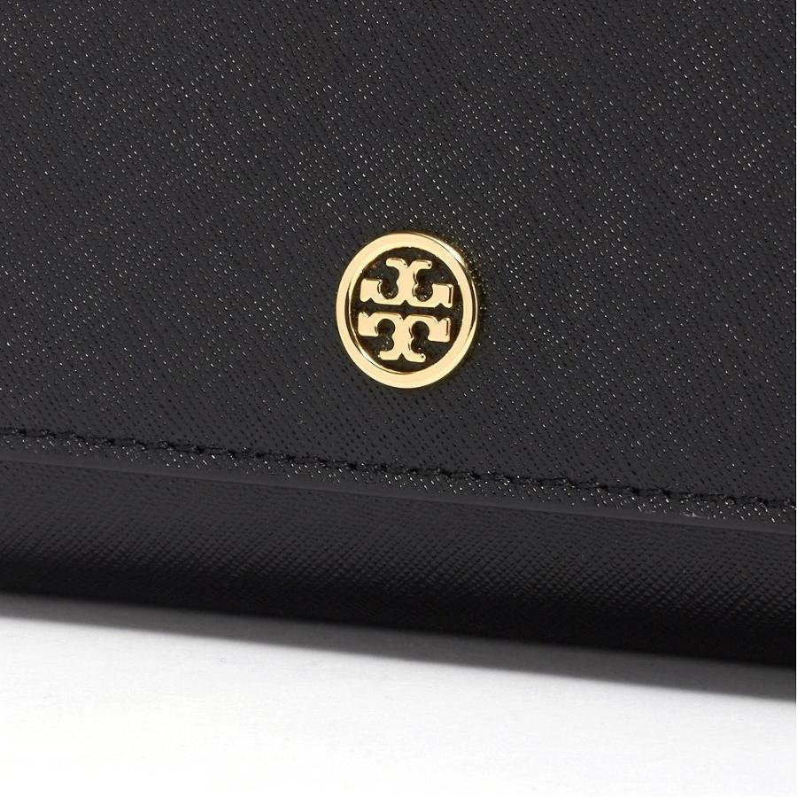 TORY BURCH トリーバーチ 三つ折り財布 ROBINSON MEDIUM WALLET ブラック[並行輸入品] TORY BURCH（トリーバーチ） 三つ折り財布 折りたたみ ROBINSON MEDIUM