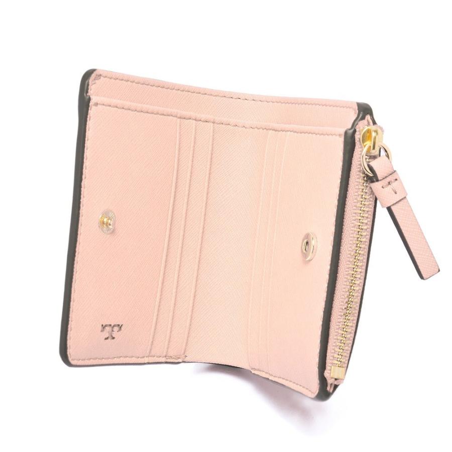 Tory Burch Robinson mini wallet 折り財布 ピンク TORY BURCH（トリーバーチ） 二つ折り財布 折りたたみ ROBINSON MINI