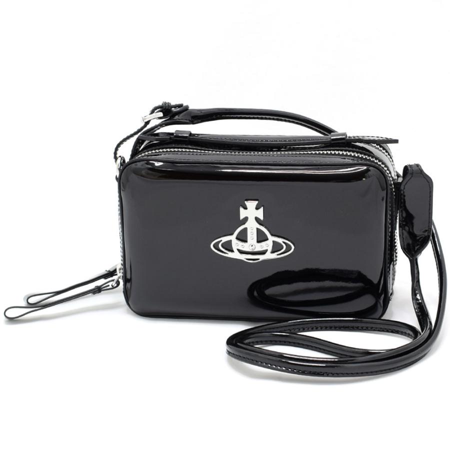 ヴィヴィアンウエストウッド バッグ Vivienne Westwood カメラバッグ ショルダーバッグ ポーチ Johanna Camera Bag 44020074 01029 N401 BLACK ブラック
