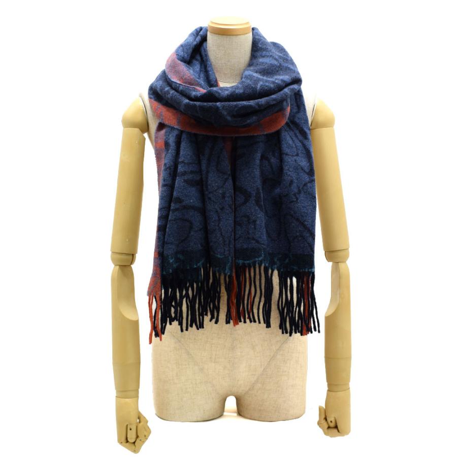 全ての Westwood Vivienne マフラー スカーフ ヴィヴィアンウエストウッド マフラー スカーフ ヴィヴィアンウエストウッド スカーフ ネイビー K1 Blue Navy レディース メンズ オーブ マフラー 財布 帽子 ファッション小物