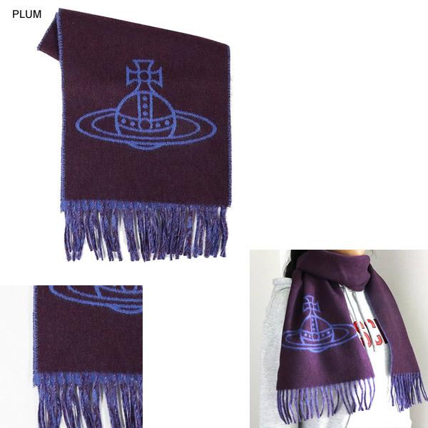 ✨美品✨　Vivienne Westwood オーブロゴ　ウール　マフラー ヴィヴィアンウエストウッド】 オーブロゴ刺繍入 ウールマフラー