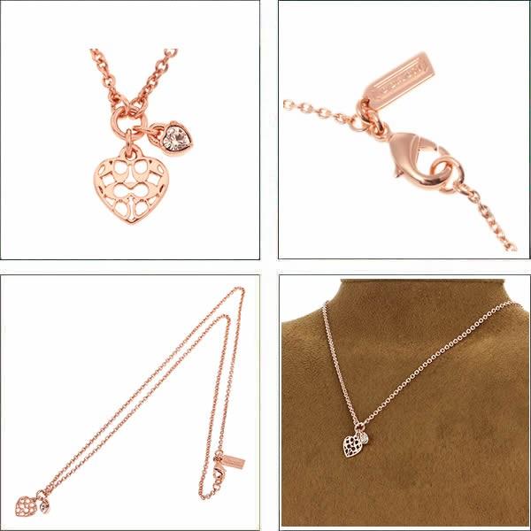 COACH コーチ ネックレス ピンクゴールド ローズゴールド ハート COACH コーチ ネックレス ピンクゴールド ローズゴールド ハート