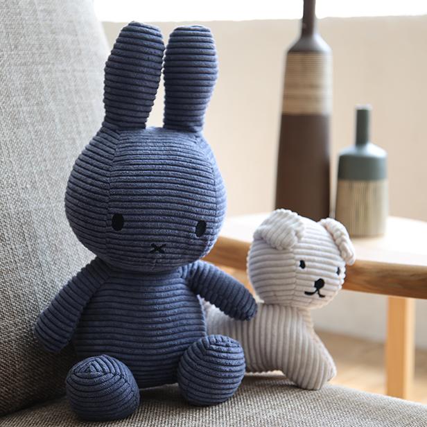 (公式ショップ)コーデュロイぬいぐるみ ミッフィー33cm　BON TON TOYS MiffyCorduroy 33cm｜marcsstore｜02