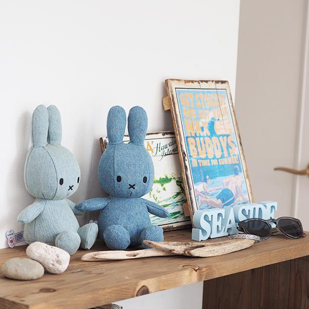 公式ショップ)スタイリッシュなデニム生地のぬいぐるみ ミッフィー BON